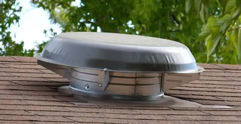 attic fan installation services with low-profile roof ventilation unit in Wilmington, NC