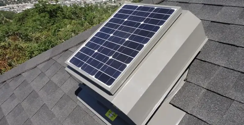 attic fan installation services with energy-efficient roof-mounted ventilation system in Wilmington, NC
