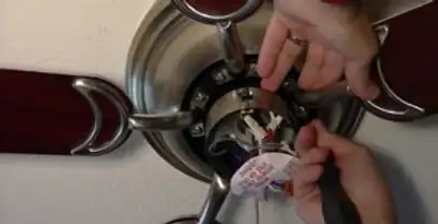 Ceiling fan installation with electrical wiring and mounting by professional electrician in Wilmington, NC