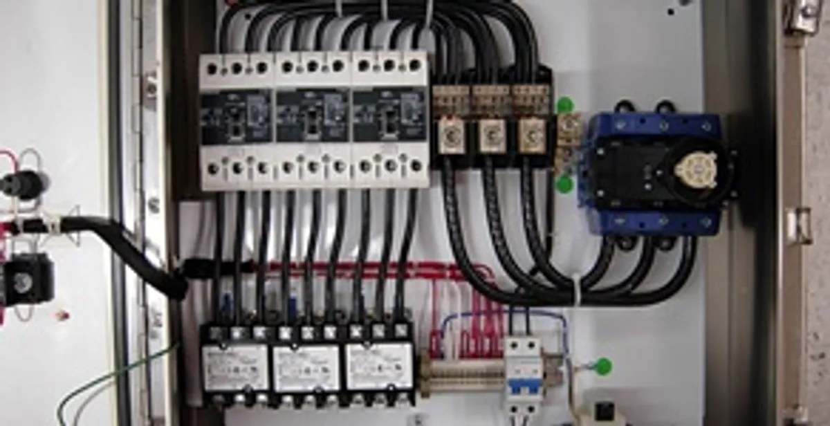 Electrical panel installation with organized circuit breakers and wiring in Wilmington, NC