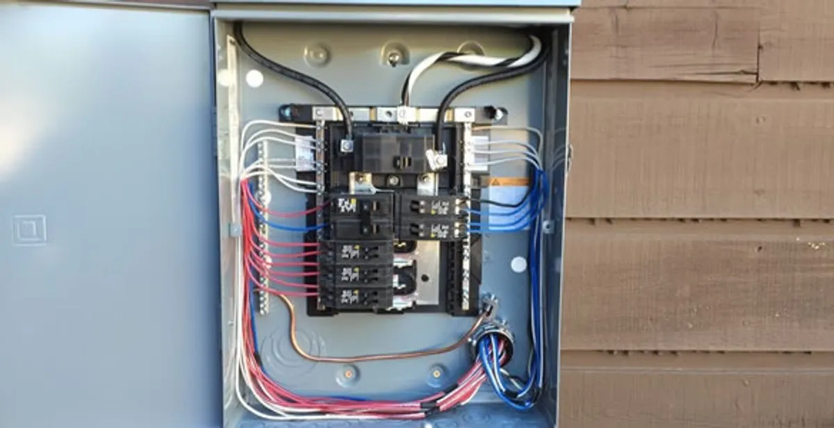 electrical panel upgrade service featuring newly installed electrical panel wired by licensed electricians in Wilmington, NC