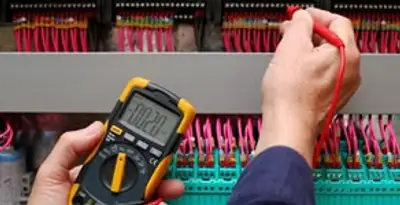 electrical service showing professional testing and troubleshooting of electrical panel by licensed electricians in Wilmington, NC