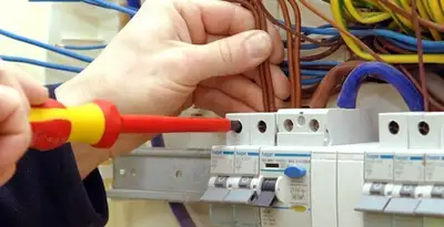 electrician services performing professional electrical panel wiring and connections in Wilmington, NC