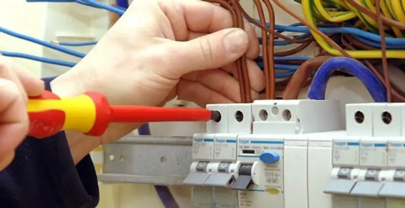 electrician services performing professional electrical panel wiring and connections in Wilmington, NC
