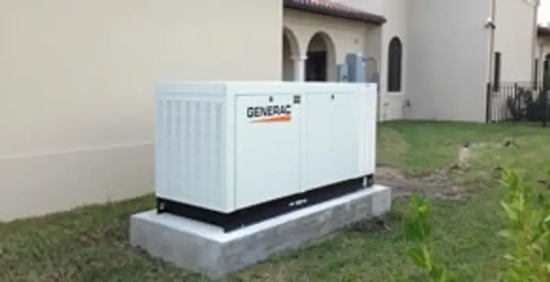 generator installation service showing standby generator professionally installed for residential power backup in Wilmington, NC