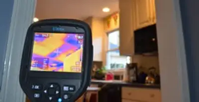 home energy audit service using thermal imaging to evaluate electrical efficiency inside a home in Wilmington, NC