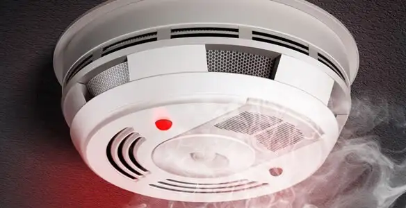 Installed smoke detector providing reliable fire detection in Wilmington, NC