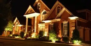 landscape lighting installation services enhancing residential exterior lighting in Wilmington, NC