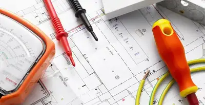 licensed electrician planning and testing electrical systems using professional tools in Wilmington, NC