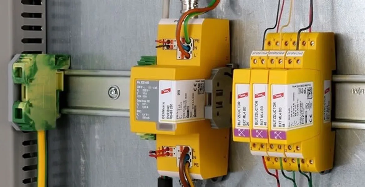 lightning surge protection system with surge suppressors installed by electrical service professionals in Wilmington, NC