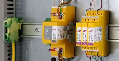 lightning surge protection system with surge suppressors installed by electrical service professionals in Wilmington, NC