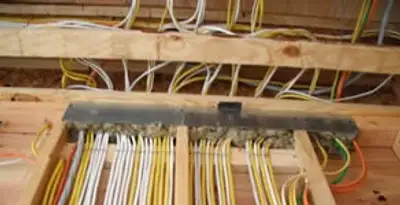 new construction wiring services with organized electrical rough-in performed by licensed electricians in Wilmington, NC