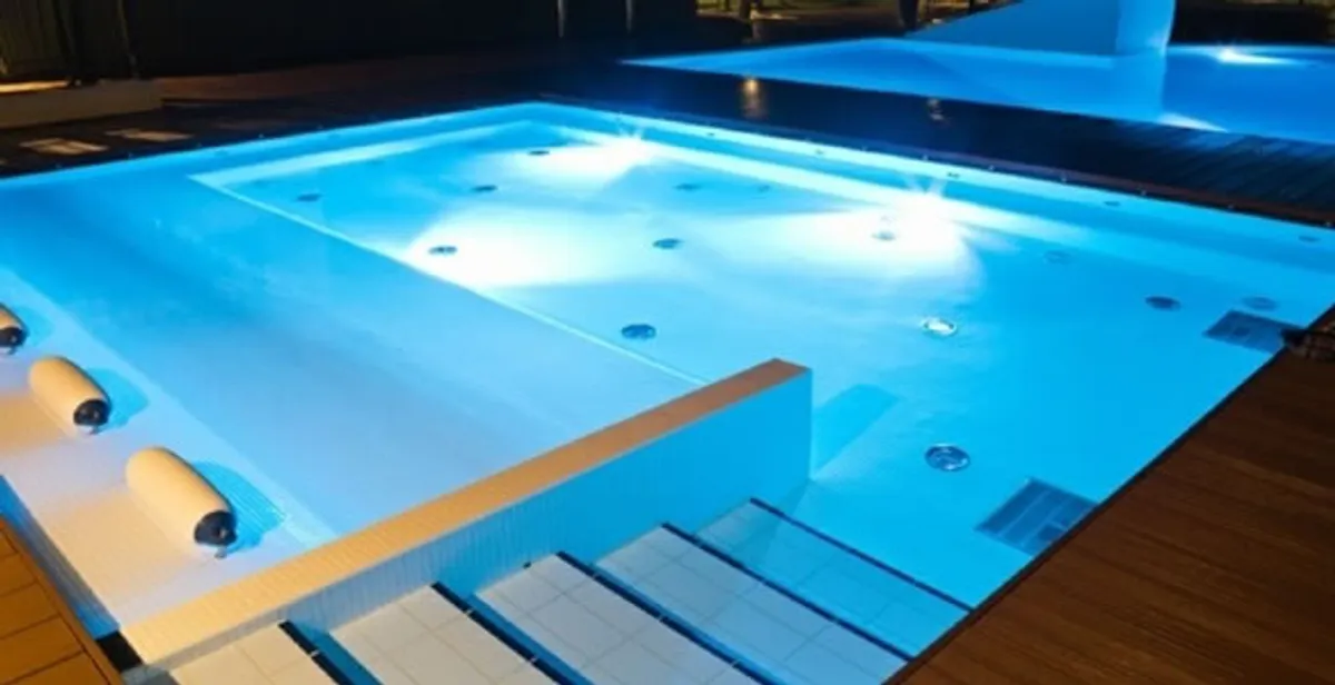 pool light installation and repair services providing modern illuminated pool lighting in Wilmington, NC