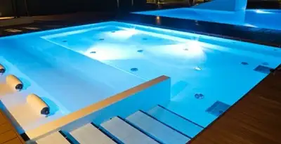 pool light installation and repair services providing modern illuminated pool lighting in Wilmington, NC