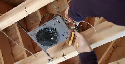 Professional recessed lighting installation with electrical wiring by licensed electricians in Wilmington, NC