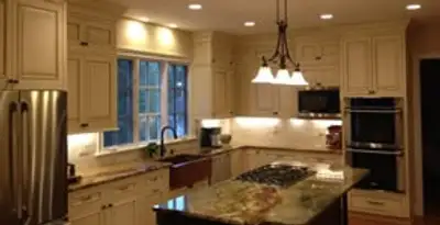 Recessed lighting installation enhancing interior lighting by professional electricians in Wilmington, NC
