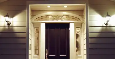 security light installation services with professionally installed entryway lighting in Wilmington, NC
