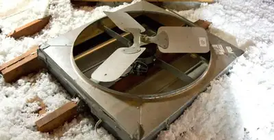 whole house fan installation services with attic-mounted ventilation unit in Wilmington, NC